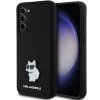 Karl Lagerfeld KLHCS24MSMHCNPK S24+ S926 czarny/black hardcase Silicone Choupette Metal Pin